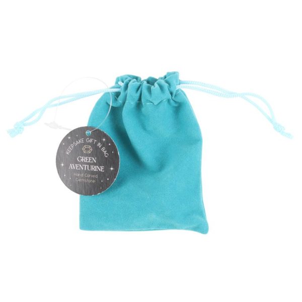 Green Aventurine Crystal Christmas Tree in a Bag - Image 3