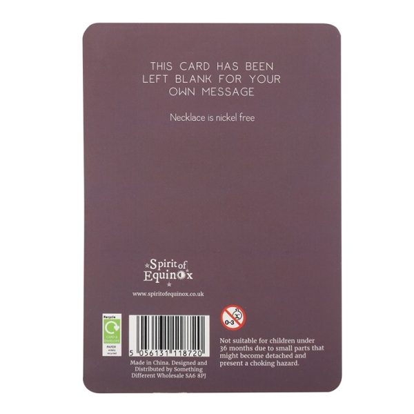 Aquarius Zodiac Necklace Card - Image 2