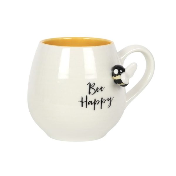 3D Bee Happy Rounded Mug - Image 2