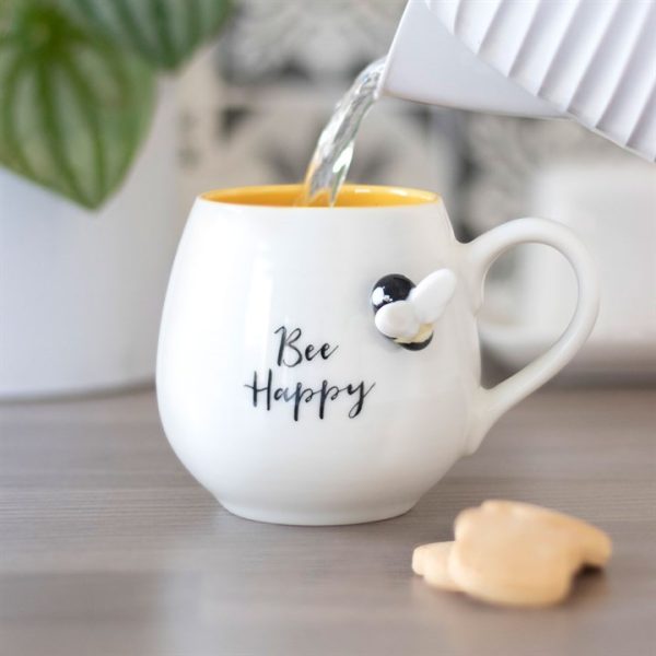 3D Bee Happy Rounded Mug - Image 5