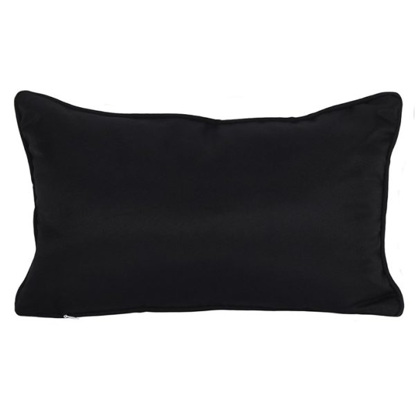 Small Rectangular Black and White Talking Board Cushion - Image 2