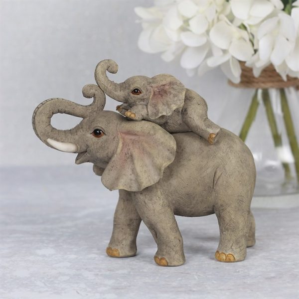 Elephant Adventure Mother and Baby Elephant Ornament - Image 4