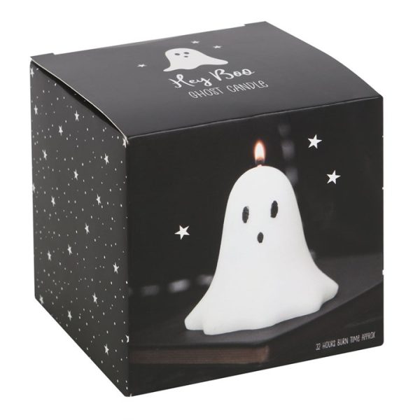 10cm Unscented Ghost Candle - Image 4