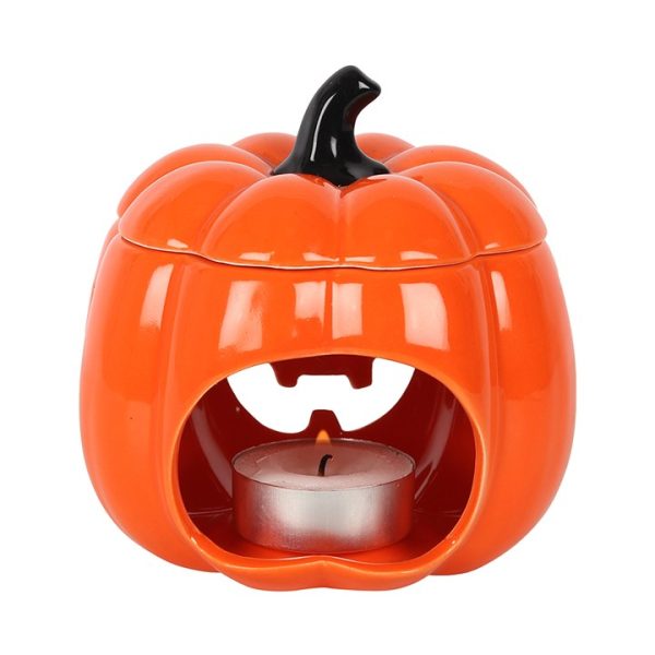 Orange Jack-O-Lantern Oil Burner - Image 3