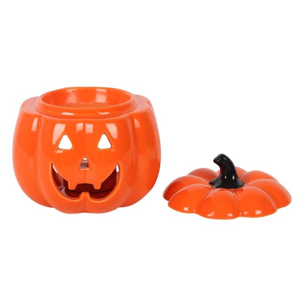 Orange Jack-O-Lantern Oil Burner - Image 4