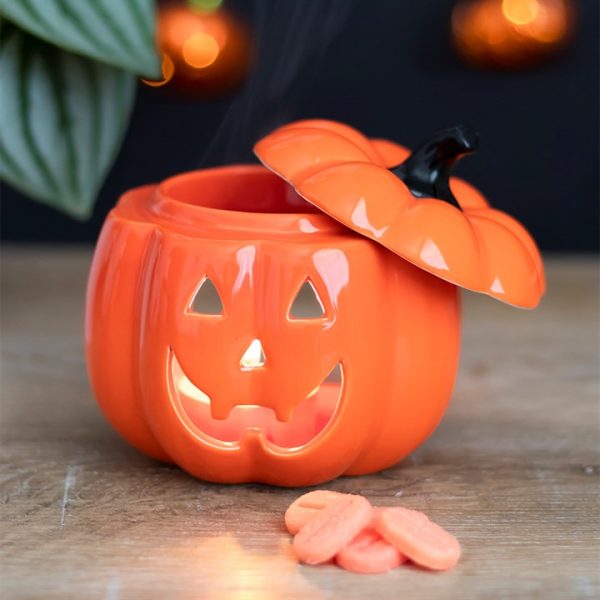 Orange Jack-O-Lantern Oil Burner - Image 5