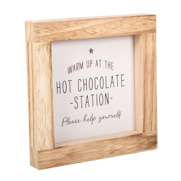 Hot Chocolate Station Wooden Sign - Image 2