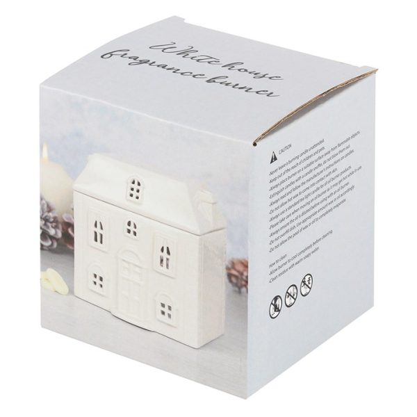 White Ceramic House Oil Burner - Image 5