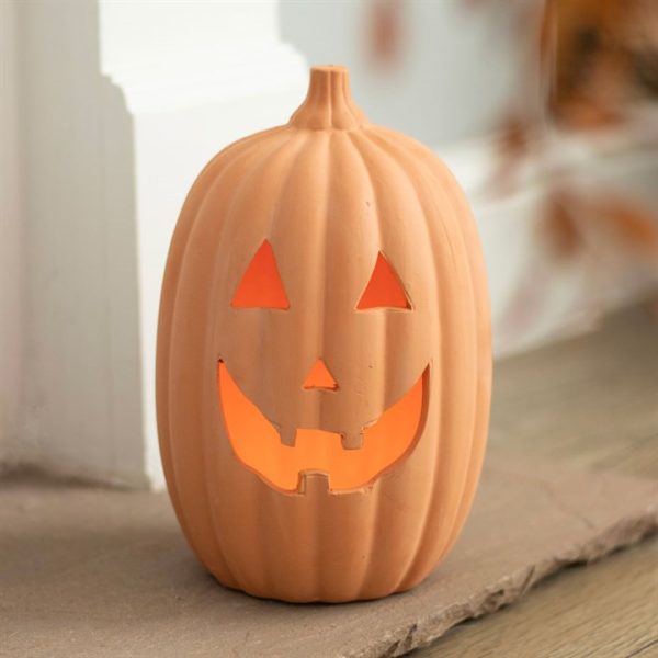 23cm Terracotta Pumpkin Ornament - Image 5
