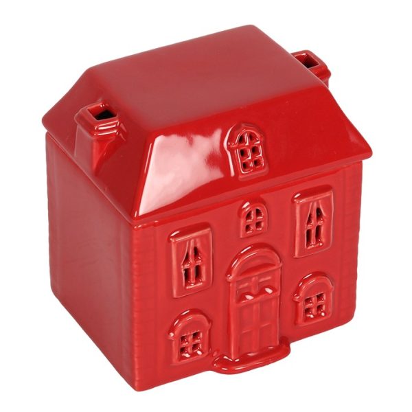 Red Ceramic House Oil Burner - Image 2