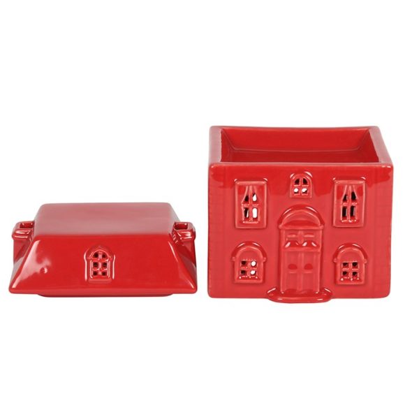 Red Ceramic House Oil Burner - Image 3