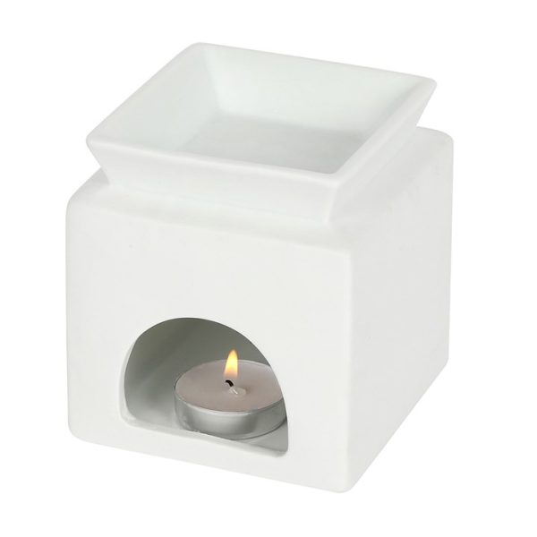 White Home Cut Out Oil Burner - Image 2