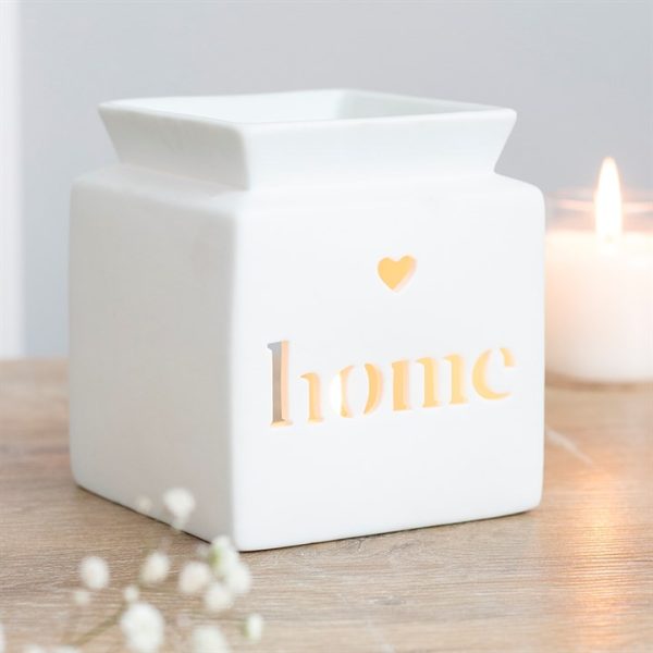 White Home Cut Out Oil Burner - Image 3