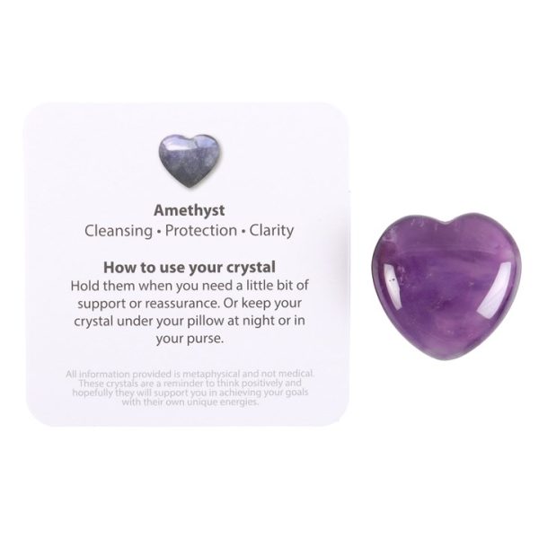 You Are Special to Me Amethyst Crystal Heart in a Bag - Image 2