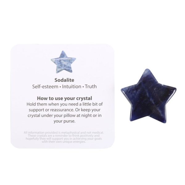 Lucky Stars Lucky Sodalite Crystal Star in a Bag - Image 2