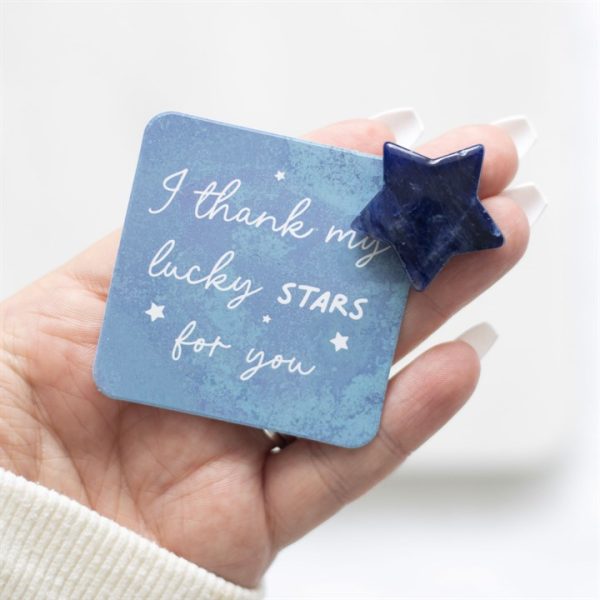 Lucky Stars Lucky Sodalite Crystal Star in a Bag - Image 4