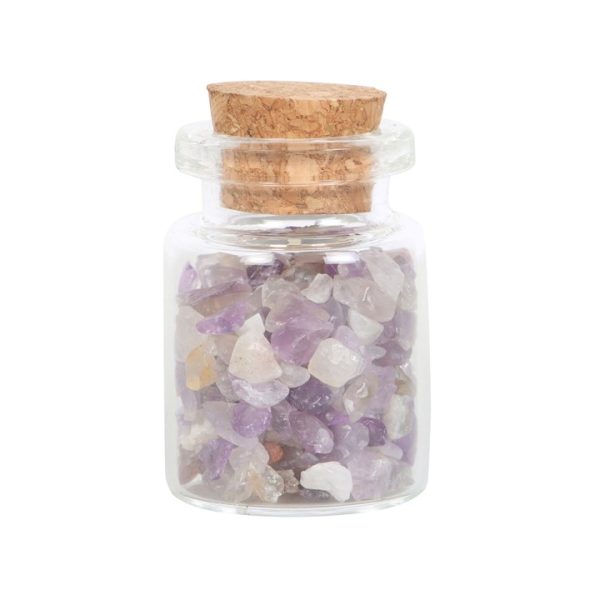 Jar of Calm Amethyst Crystal in a Matchbox - Image 3
