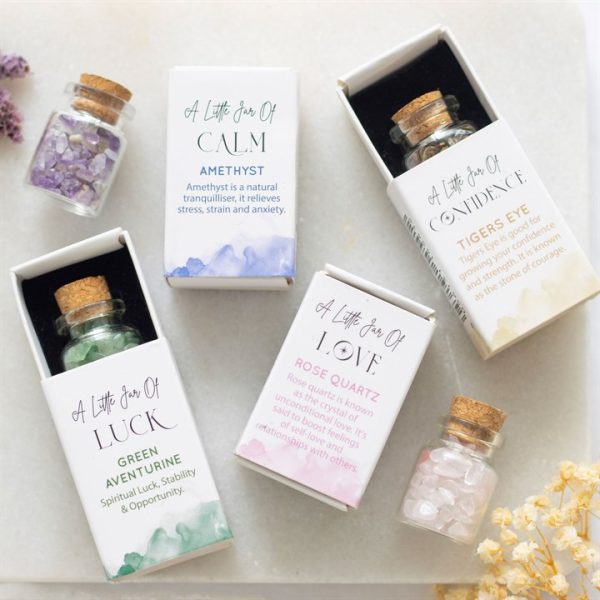 Jar of Calm Amethyst Crystal in a Matchbox - Image 6