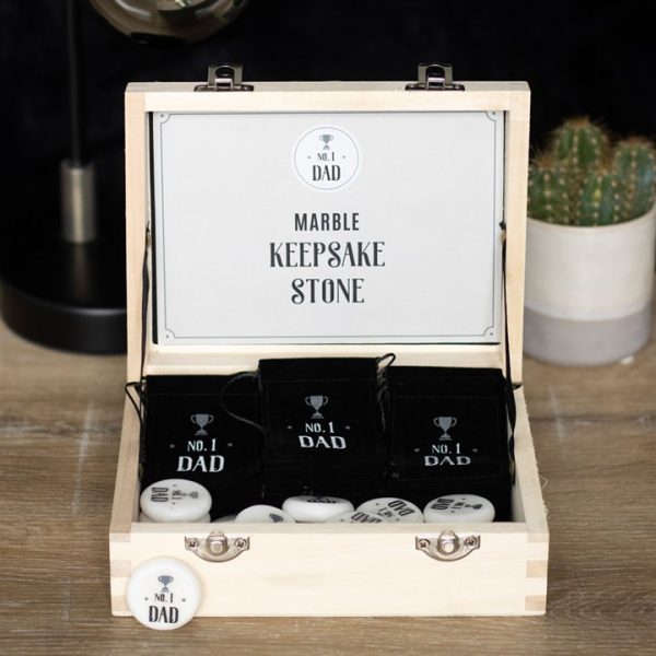 Box of 24 No. 1 Dad Marble Keepsake Stones - Image 4