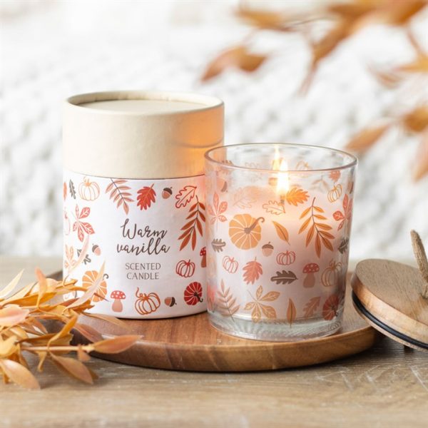 Autumn Leaves Warm Vanilla Candle - Image 6