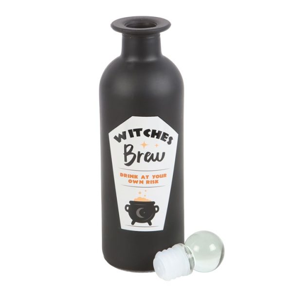 Decorative Witches Brew Glass Potion Bottle - Image 2