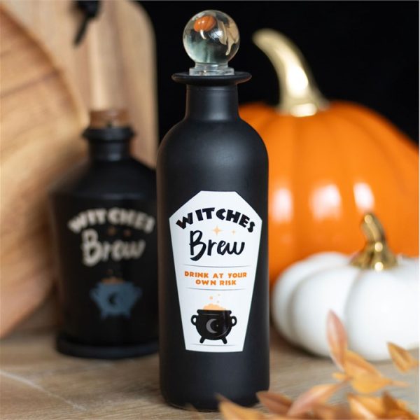 Decorative Witches Brew Glass Potion Bottle - Image 4