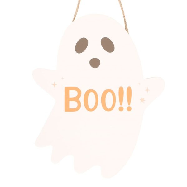 20cm Ghost Shaped Hanging Sign - Image 2