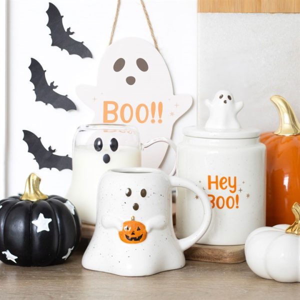 20cm Ghost Shaped Hanging Sign - Image 5