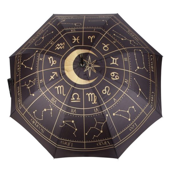 Black Astrology Wheel Umbrella - Image 2