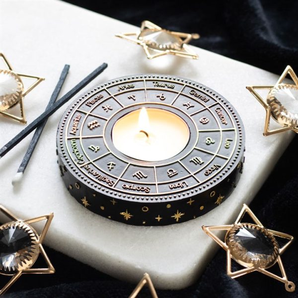 Astrology Wheel Tealight Candle Holder - Image 4