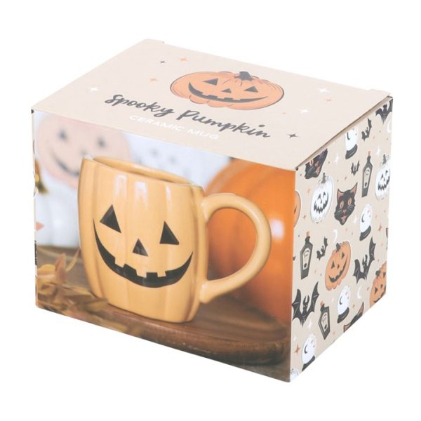 Jack-o'-Lantern Pumpkin Shaped Mug - Image 4