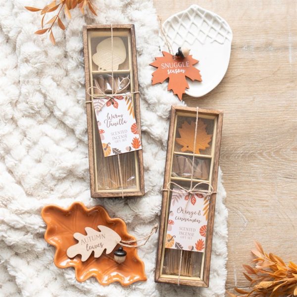 Autumn Leaf Orange & Cinnamon Incense Gift Set - Image 6