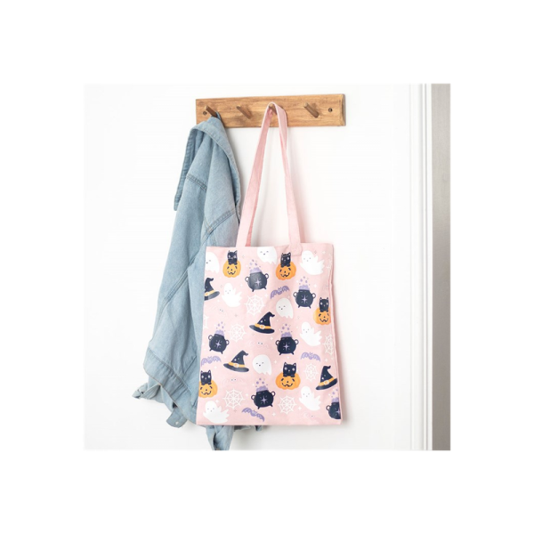 Cute Halloween Print Polycotton Tote Bag - Image 4