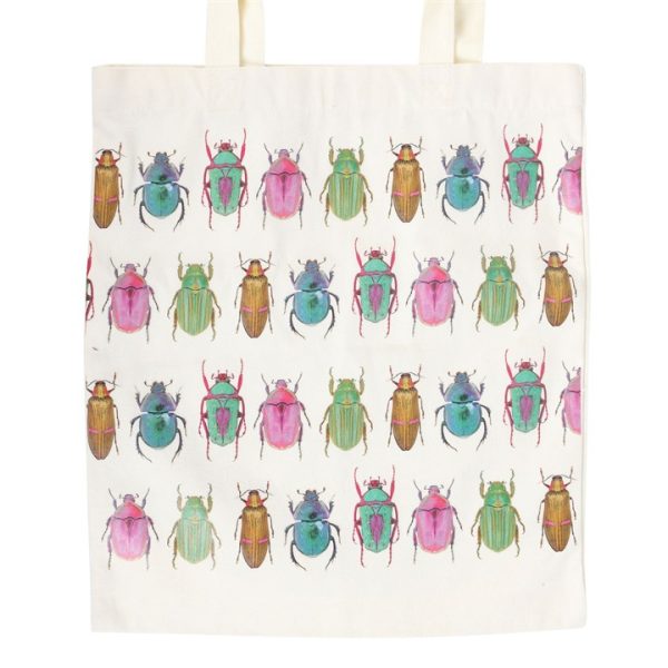 Beetle Print Polycotton Tote Bag - Image 2