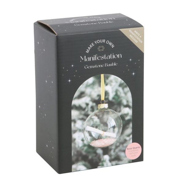 Rose Quartz Manifestation Christmas Bauble Kit - Image 4