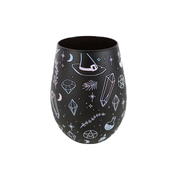 Crystal Witch Print Stemless Glass - Image 2