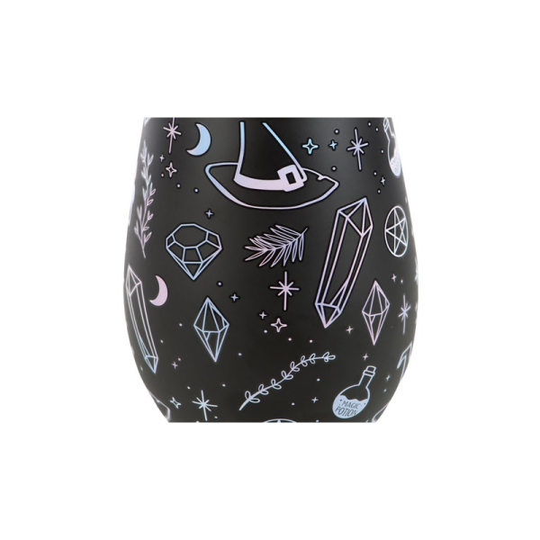 Crystal Witch Print Stemless Glass - Image 3