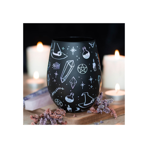 Crystal Witch Print Stemless Glass - Image 4