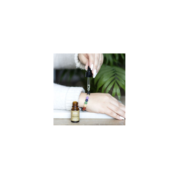 Seven Chakra Mixed Gemstone Essential Oil Bracelet - Image 3