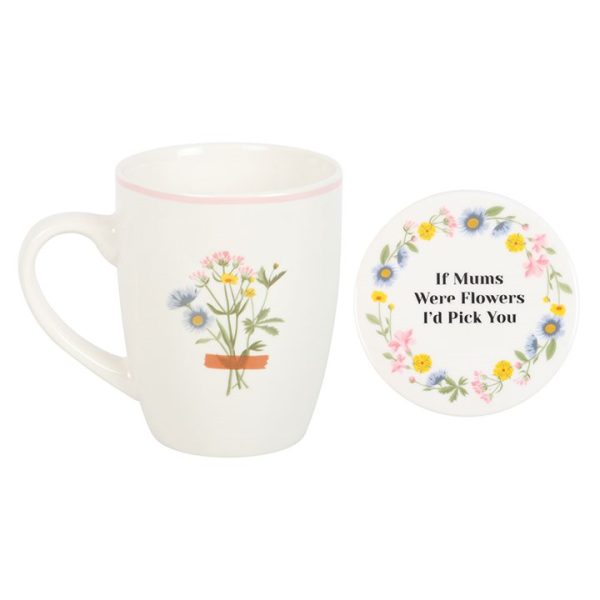 If Mums Were Flowers Floral Mug & Coaster Set - Image 2