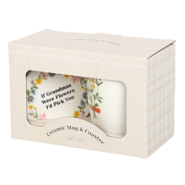 If Grandmas Were Flowers Floral Mug & Coaster Set - Image 5