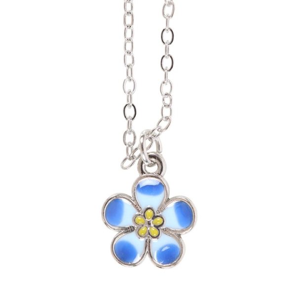 Forget-Me-Not Flower Necklace on Greeting Card - Image 5