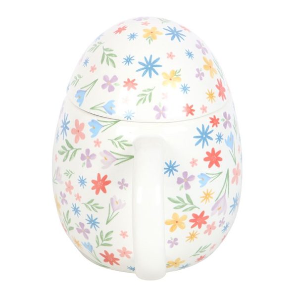 Spring Floral Print Egg Shaped Mug - Image 5