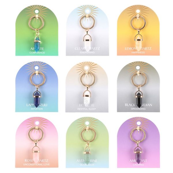 Set of 9 Crystal Keyrings - Image 2