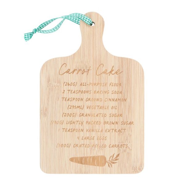 Carrot Cake Recipe Bamboo Serving Board - Image 2