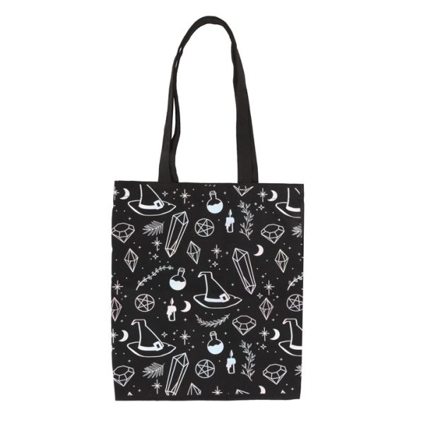 Crystal Witch Print Polycotton Tote Bag - Image 2