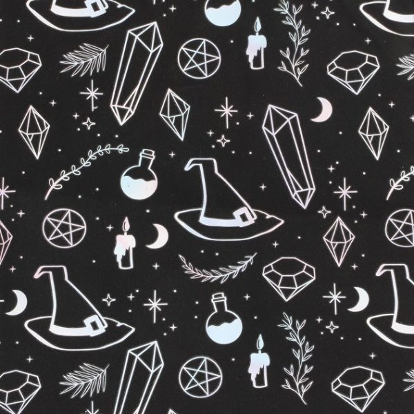 Crystal Witch Print Polycotton Tote Bag - Image 3