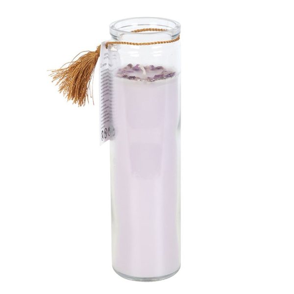 Blackberry Tube Candle with Amethyst Crystals - Image 3