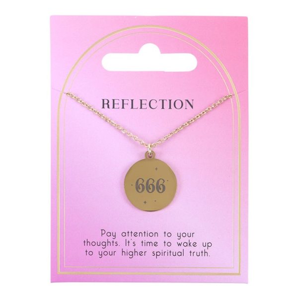 666 Angel Number Reflection Necklace - Image 2