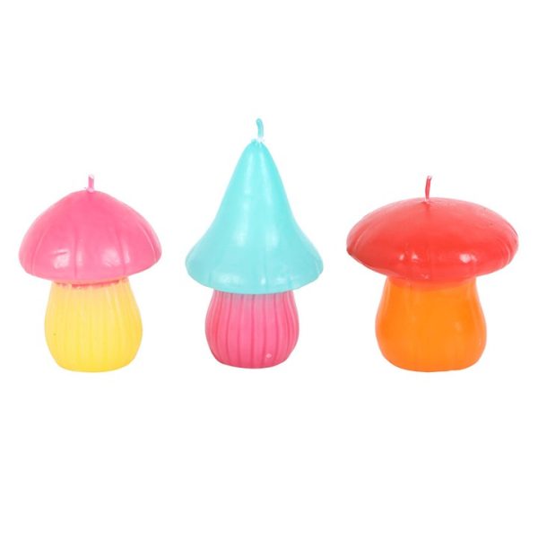 Set of 3 Mushroom Shaped Candles - Image 2